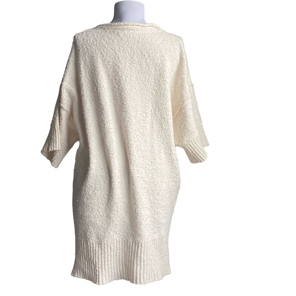 FREE PEOPLE Boucle Knit Long Sweater Tunic‎ Top Dress SZ XS Oversized Loose Boho - Picture 5 of 8